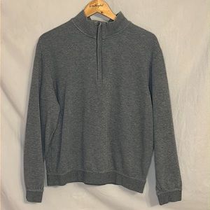 Cutter and Buck Darker Heather Gray Quarter Zip Pullover - Medium